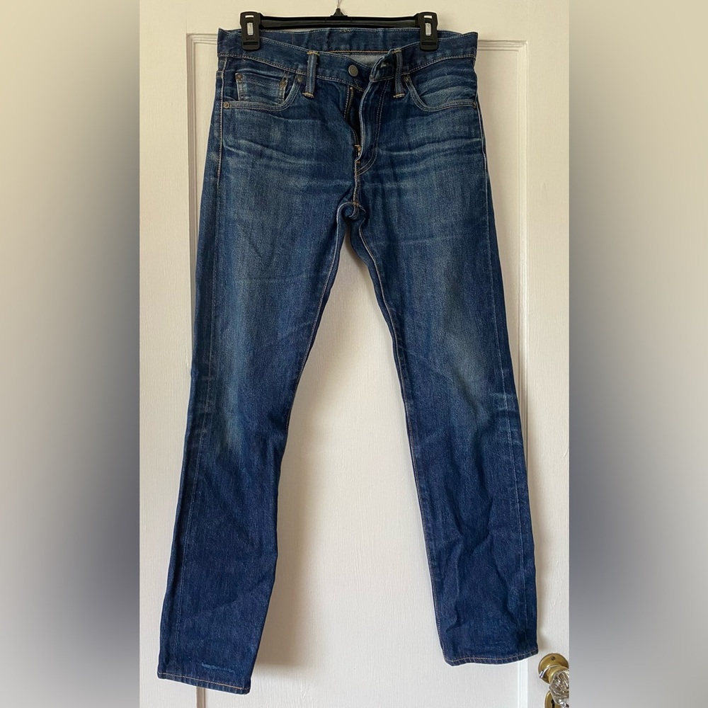 Levi's Selvedge Straight Jeans Classic Denim Style